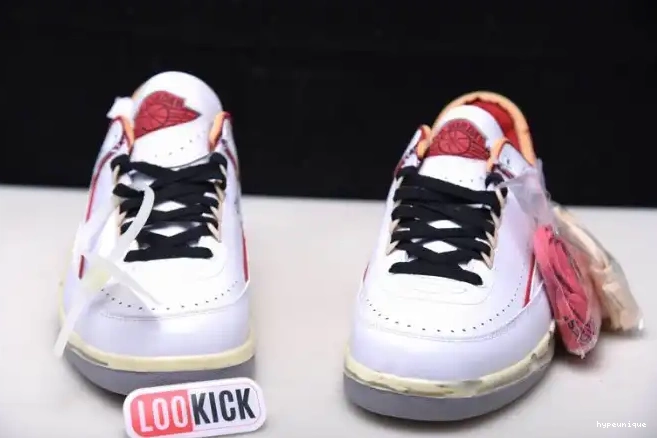 HYPE Retro Off-White Red Jordan White Low 2 SP DJ4375-106 0624
